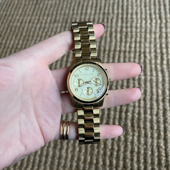 Michael Kors Accessories - Michael Kors Gold-Tone Chronograph Watch